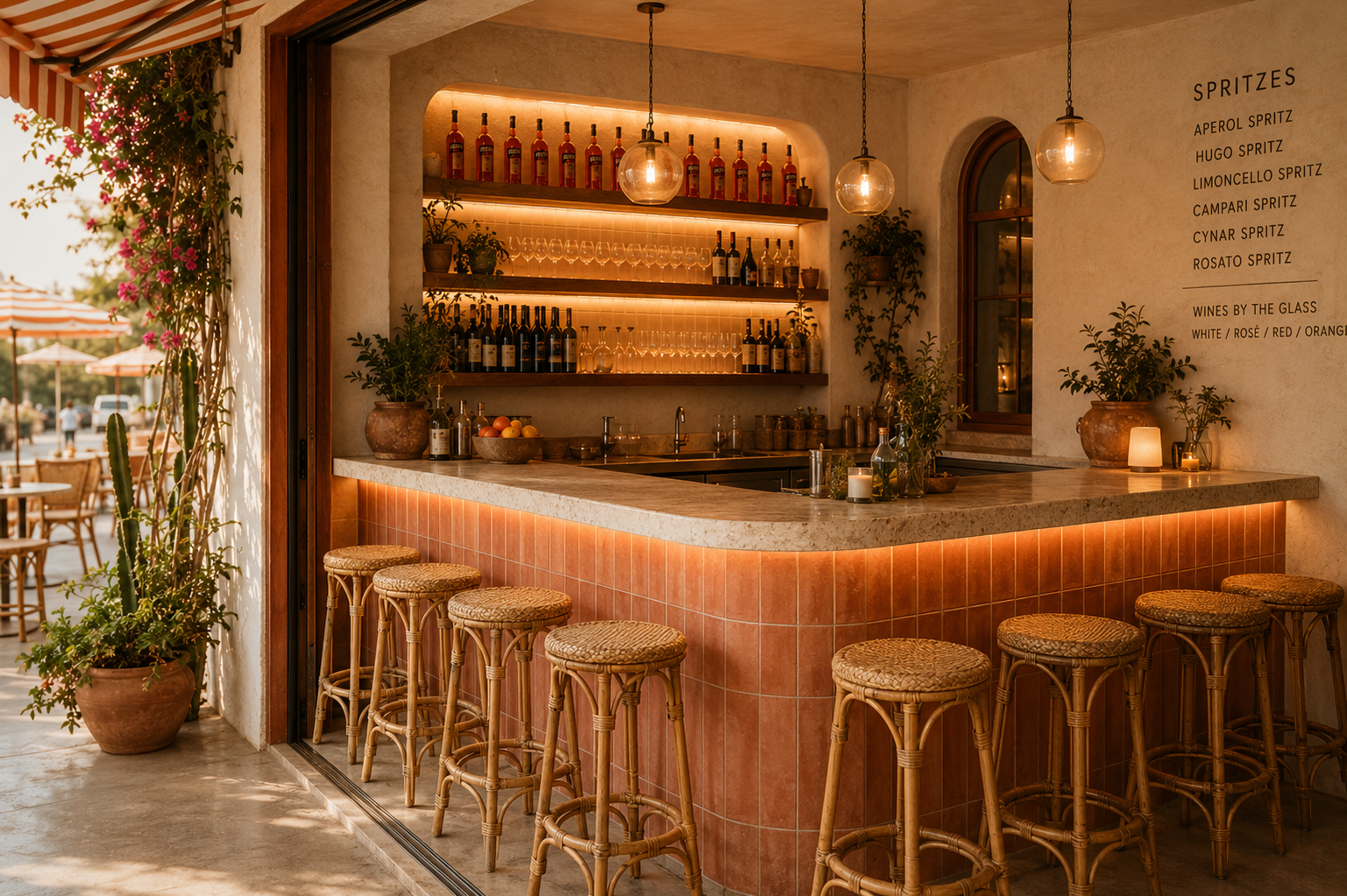 Interior bar shot